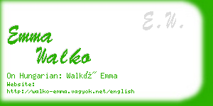 emma walko business card
